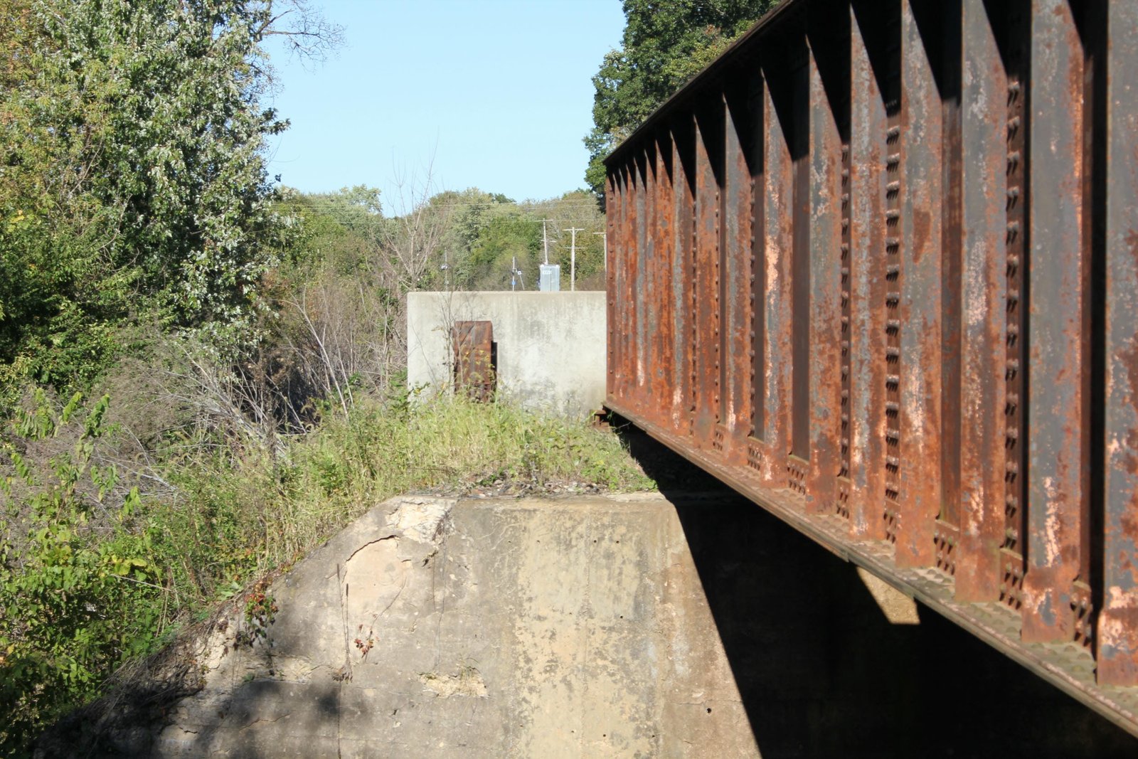 Looking east